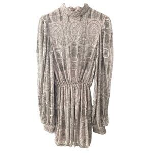 ASOS Edition NEW Pretty Embellished Beaded Mini Skater Dress - Blush - 6